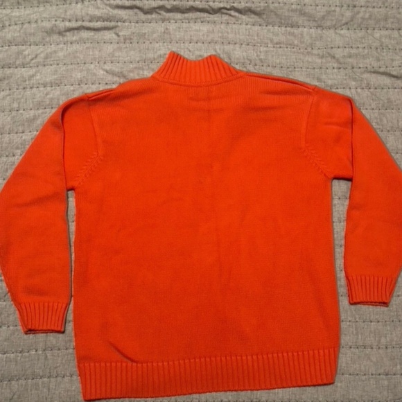 Ralph Lauren Quarter Zip Orange - Picture 4 of 5